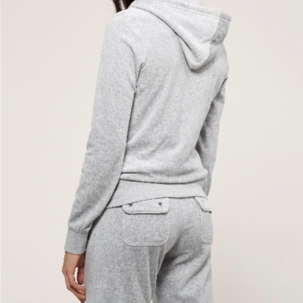 Juicy Couture Grey Velour Sweat Pants - Picture 2 of 7